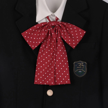 Leptir-mašna s točkicama, unisex japanskog stila ukras za ovratnik cvijet, 90% poliester