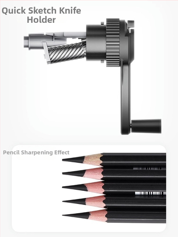 DAV Veliki-V oštrilo za olovke s zamjenjivim oštricama i setom držača noža - metalna konstrukcija, Marka: DAV, Bez uvoza, Bez IP ovlaštenja