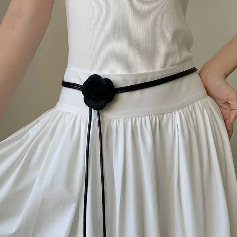 Centură din PU cu cataramă din aliaj, închidere cu cârlig, lățime sub 2 cm, accesoriu de modă versatil vară 2024