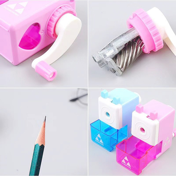 Ръчна острилка за моливи Tenggao 3086, пластмасова, ръчно задвижвана, тегло 120 g