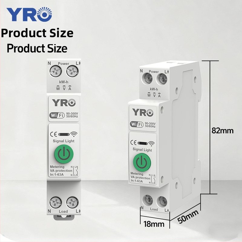 Inteligentný Wi‑Fi istič s ovládaním cez aplikáciu, 230V, 63A, CE