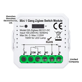 SZZM Zigbee inteligentný spínač so suchým kontaktom, 100-240V AC, 5A