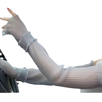 Rukavice za UV zaštitu, mrežica od ledenog satena i čipka, poliester