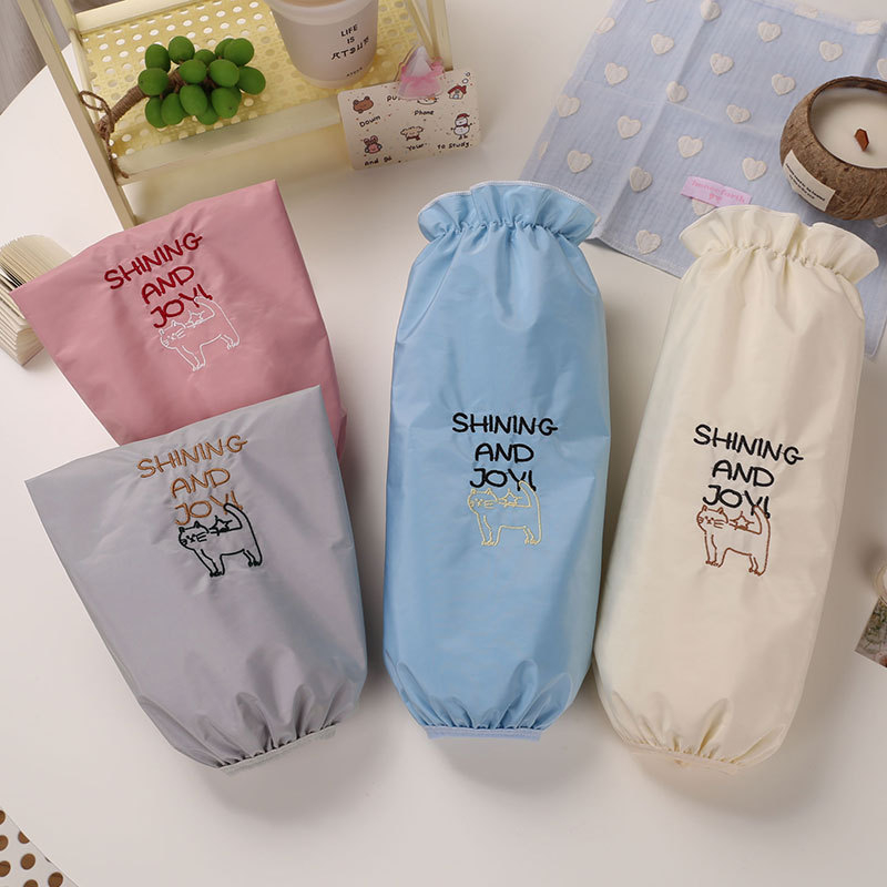 Muye fei Manșete de lucru, lungime extinsă, poliester impermeabil, anti-murdărire și rezistente la ulei