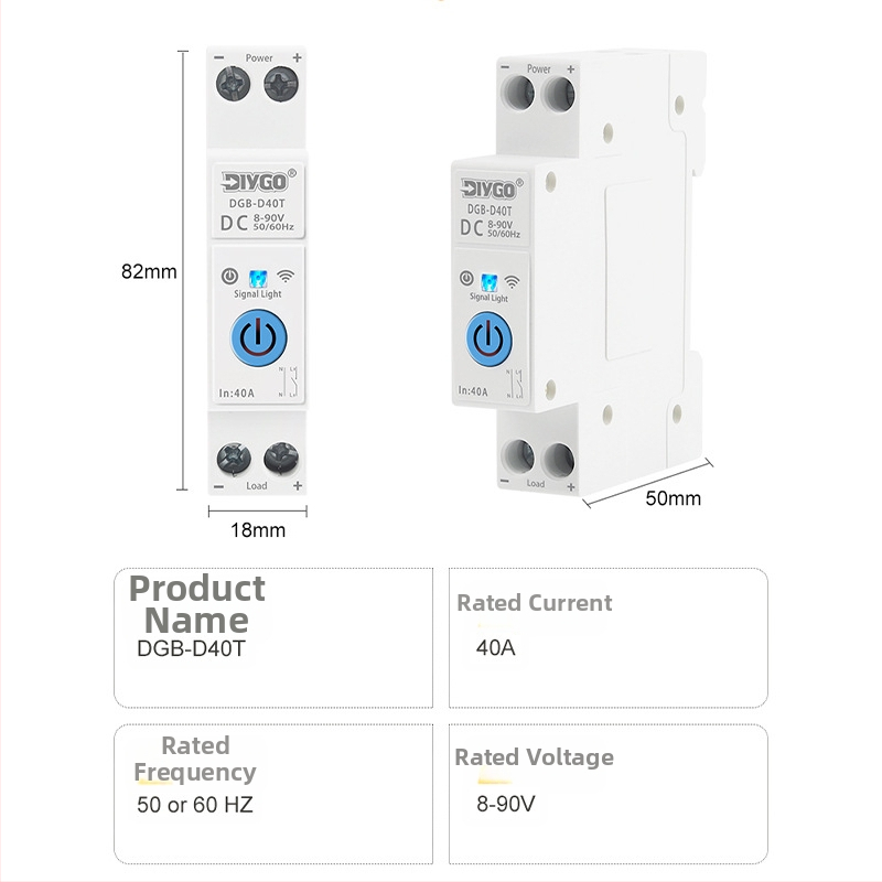 WiFi smart istič DC 8-90V, diaľkové ovládanie cez aplikáciu, časovanie