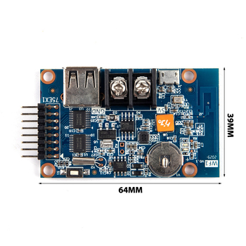 HD-WF1 LED zaslon za izlog s kontrolnom kartom, daljinskim upravljanjem, WiFi i USB