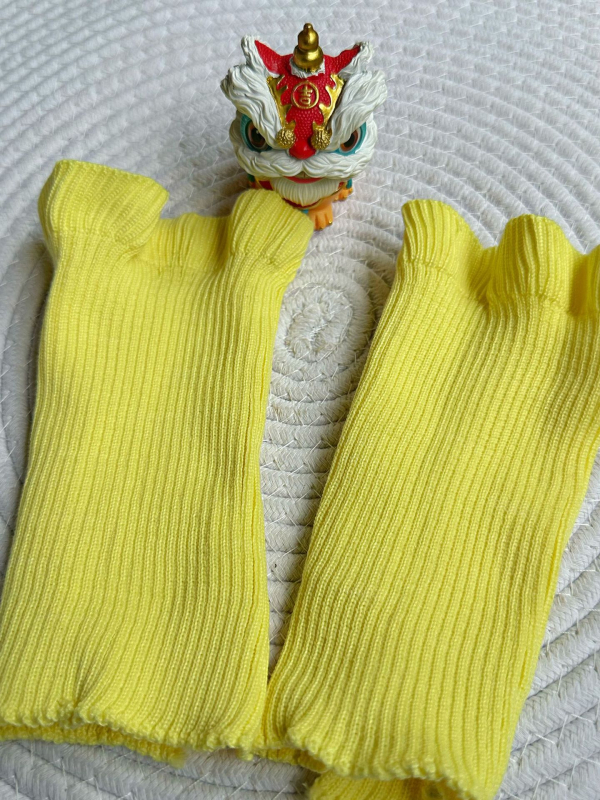 Unisex zimske pletene zagrijavajuće manšete za zglob, s čipkastim završetkom, japanski/korejski stil, prilagodljivo