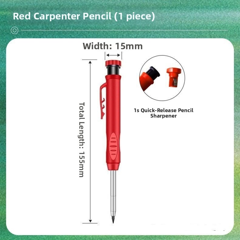 Marker na drevo pre hlboké otvory, 2.8mm HB, ručné ovládanie, plastové telo, odnímateľná čepeľ