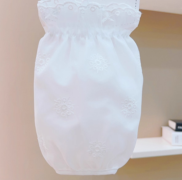 Zaštitni rukavi za rad s čipkastim detaljima, ženske jesensko-zimske, anti-prljavština, cvjetni uzorak, elegantan stil