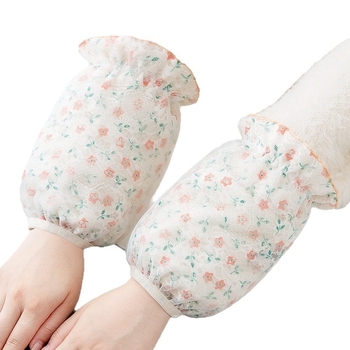 Ženski rukavi za podlakticu – dvostruko slojne s cvjetnim uzorkom, otporne na mrlje, za zimu, proljeće i jesen