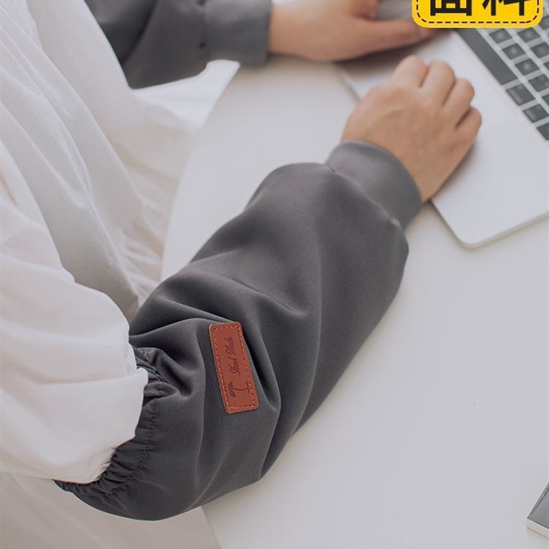 Ujjakkal ellátott vízálló kötény, poliészter, univerzális szabás, egyszínű minta