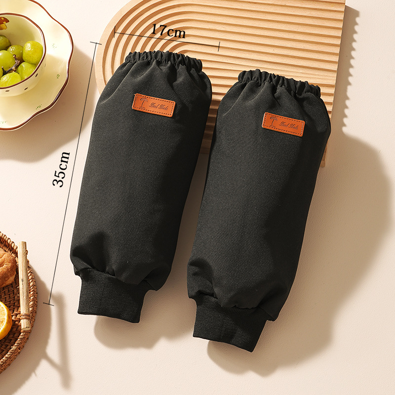 Ujjakkal ellátott vízálló kötény, poliészter, univerzális szabás, egyszínű minta