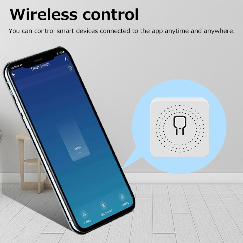 Έξυπνος WiFi χρονιστικός διακόπτης, 20A, 100-240V AC, ABS πάνελ, απόσταση οπών εγκατάστασης 20mm, 500.000 κύκλοι