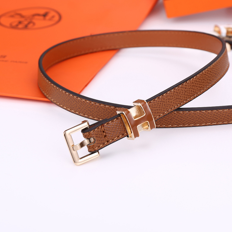 Curea de damă din PU, subțire, cu cataramă cu pin din aliaj, lățime sub 2 cm, cod 1.5H