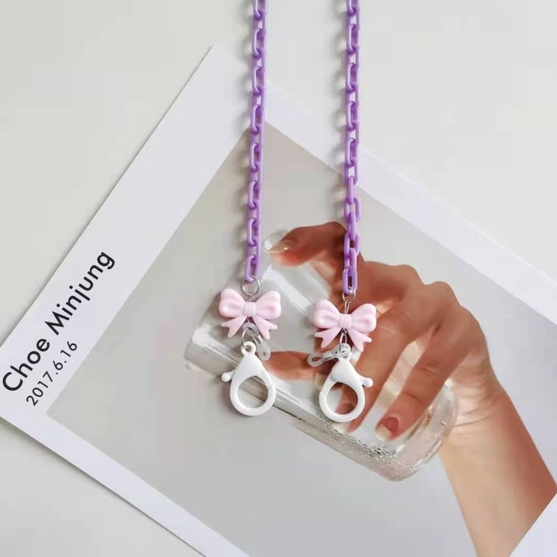 Novi svježi akrilni remen u boji slatkiša, lanac za masku, lanac za naočale, remen za masku preko granice