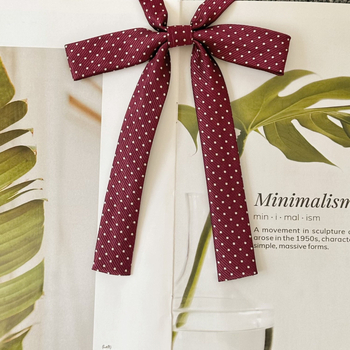 Poliester mašna za ovratnik s točkicama, duga uska ručka, JK školski stil, unisex dodatak (ljeto 2021)