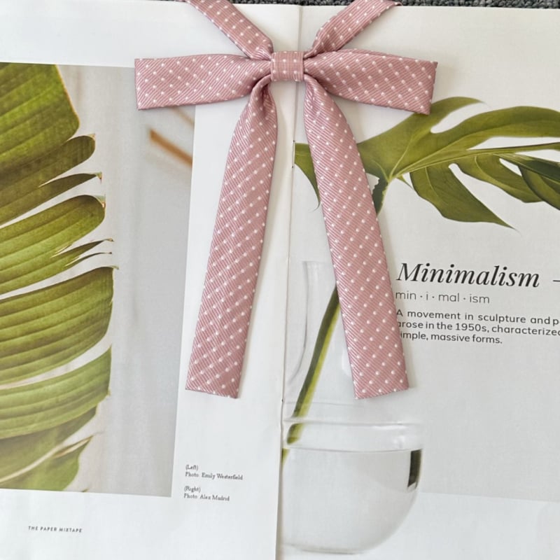 Poliester mašna za ovratnik s točkicama, duga uska ručka, JK školski stil, unisex dodatak (ljeto 2021)