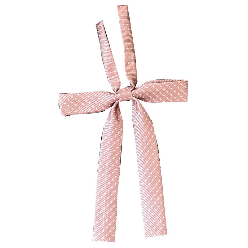 Poliester mašna za ovratnik s točkicama, duga uska ručka, JK školski stil, unisex dodatak (ljeto 2021)