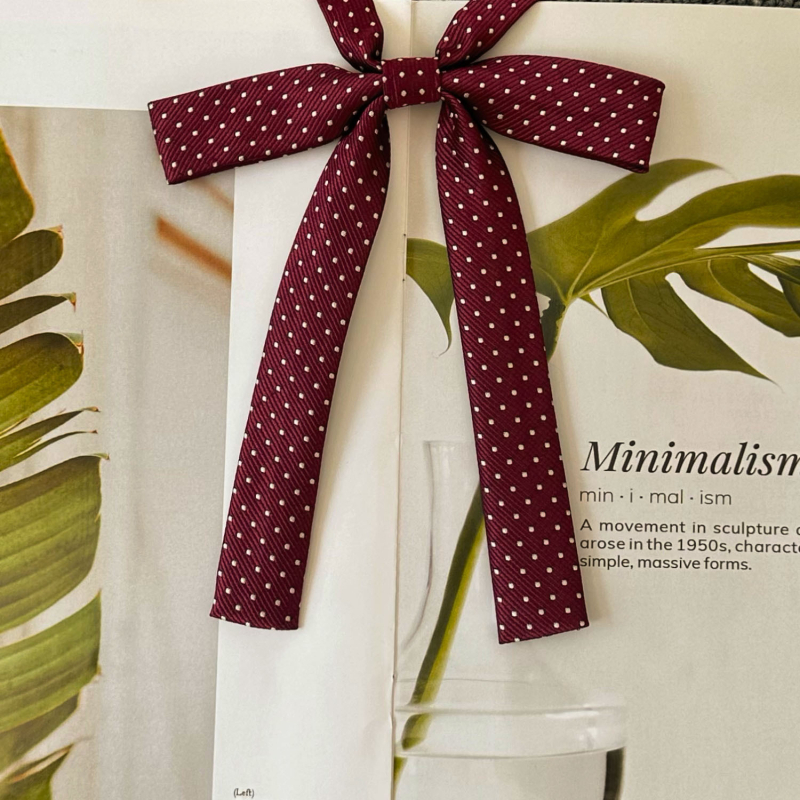 Poliester mašna za ovratnik s točkicama, duga uska ručka, JK školski stil, unisex dodatak (ljeto 2021)