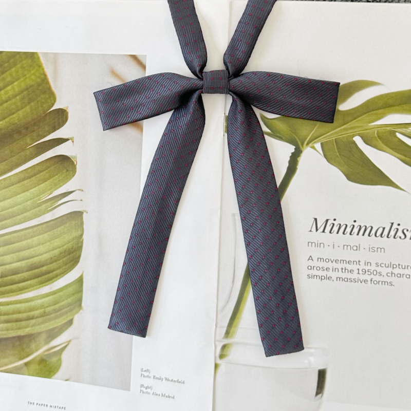 Poliester mašna za ovratnik s točkicama, duga uska ručka, JK školski stil, unisex dodatak (ljeto 2021)