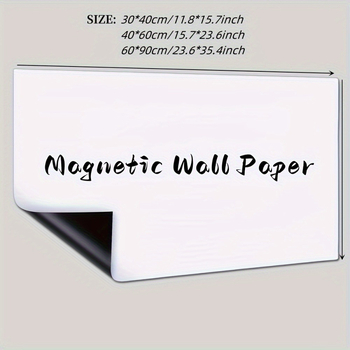 Grayfi magnetska PET ploča za suho brisanje, jednostrana, PET ploča, okvir od drva s ljepilnim rubovima, debljina 0,6 mm, uklonjiva površina privlači magnete i može se obrisati vlažnom krpom