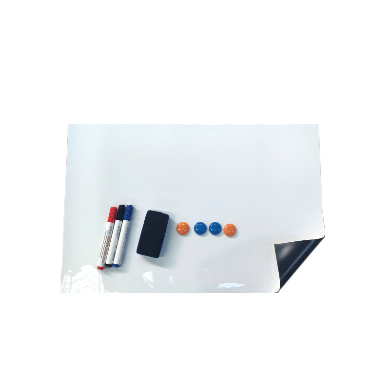 Grayfi magnetska PET ploča za suho brisanje, jednostrana, PET ploča, okvir od drva s ljepilnim rubovima, debljina 0,6 mm, uklonjiva površina privlači magnete i može se obrisati vlažnom krpom