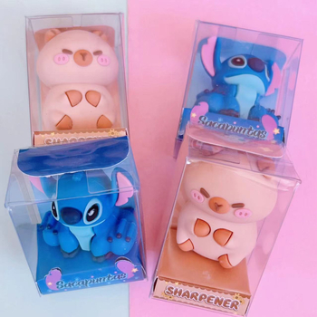 Oštrilo za olovke s dizajnom kapibare u karikaturi stilu, model 71090, tijelo od silikona, ručni pogon, pakiranje PVC kutija, 16 kom./kutija