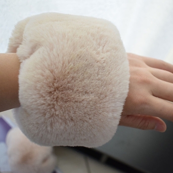 Ženske zimske manžetne od umjetne norke kožušine – tople, otporne na vjetar, pamukova podstava – Oh jun