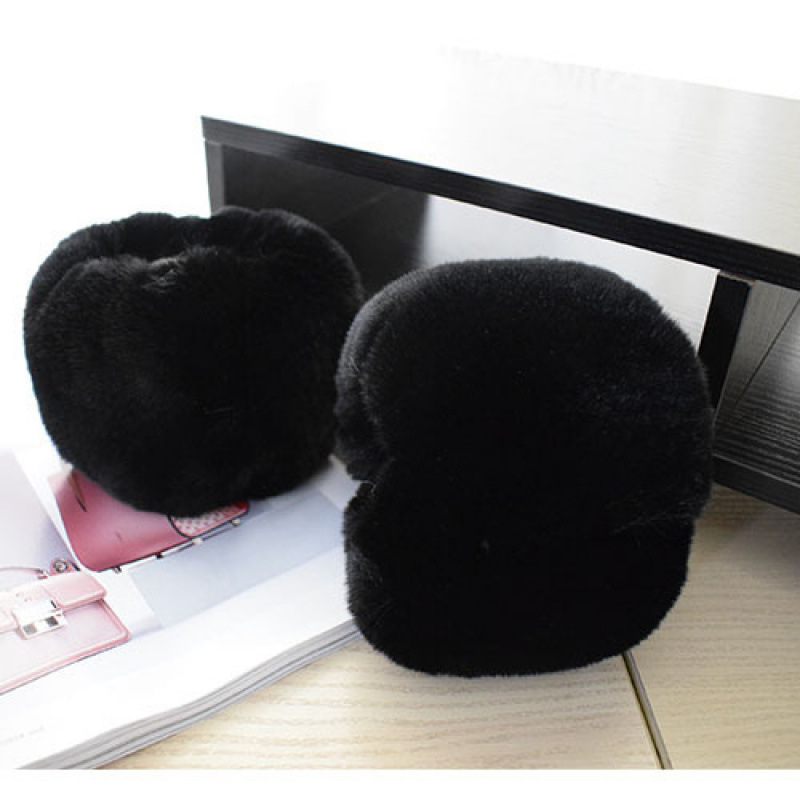 Ženske zimske manžetne od umjetne norke kožušine – tople, otporne na vjetar, pamukova podstava – Oh jun