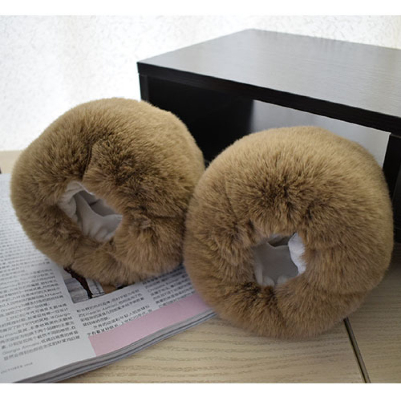 Ženske zimske manžetne od umjetne norke kožušine – tople, otporne na vjetar, pamukova podstava – Oh jun