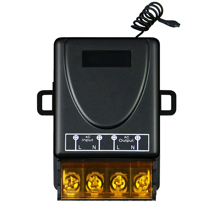 Întreruptor wireless cu un singur canal, tensiune largă 220V/110V, pentru pompă de apă, temperatură de funcționare -40°C până la +50°C, certificat CE