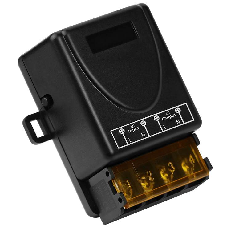 Întreruptor wireless cu un singur canal, tensiune largă 220V/110V, pentru pompă de apă, temperatură de funcționare -40°C până la +50°C, certificat CE