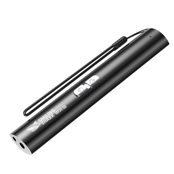 Mačja laserska igračka štapić od aluminijske legure, punjiva, laserski izvor, domet 100–200 m, pogon na ručni pritisak