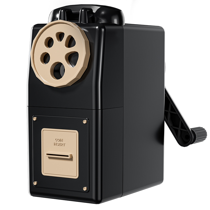 Ručni oštrivač olovaka s višestrukim otvorima i podesivom debljinom, plastično kućište, model JY-046