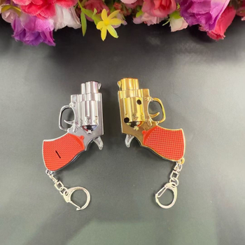 Mini laserska puška privjesak za ključeve od ABS plastike, elektroplirano, model CY-25105, ispis logotipa, prilagođena obrada