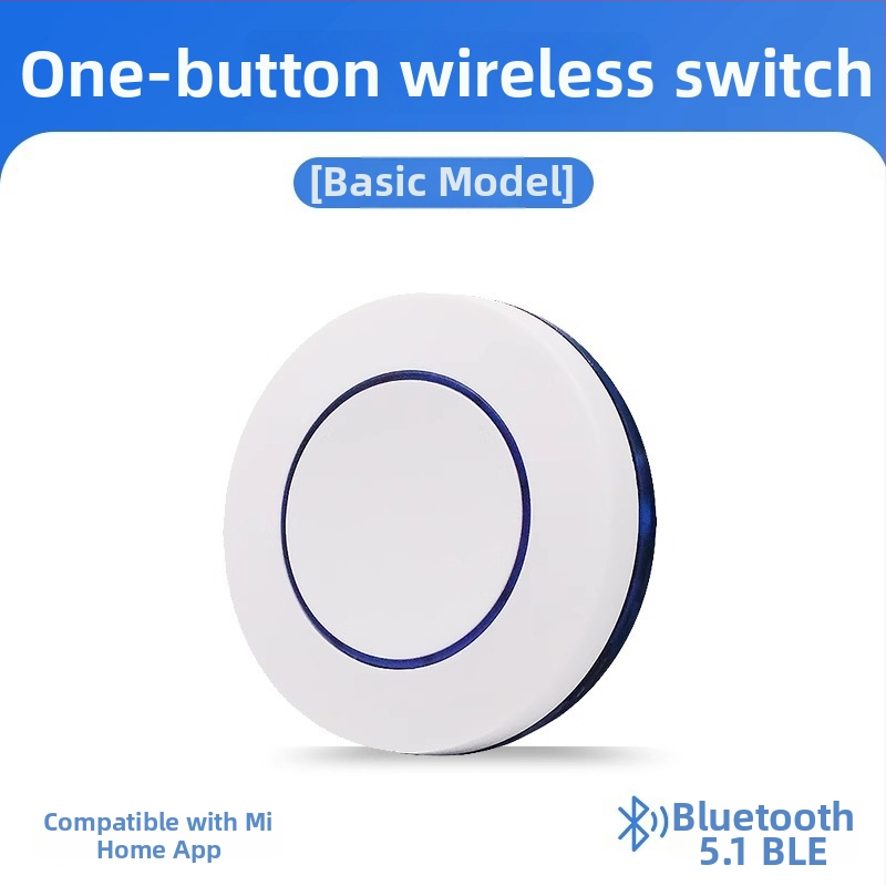 Bežični gumb za prekidač, Bluetooth 5.1 BLE, bez kablova, unutarnja uporaba, CE certifikat