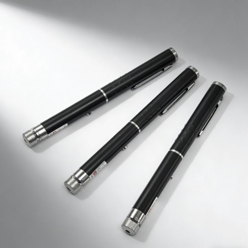 Laser pokazivač s tijelom od legure, zeleni zrak, dizajn s jednim glavom, domet 1 m