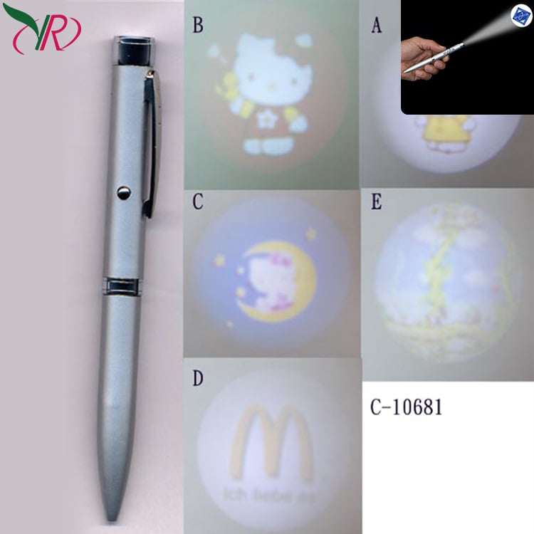 Metalna LED projekcijska olovka s mogućnošću tiskanja logotipa – promotivni dar