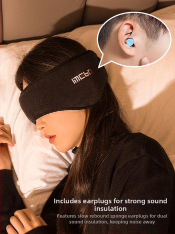 Μάσκα αυτιών για ύπνο – βαμβακερή, με στήριξη στο κεφάλι, 80% μείωση θορύβου, σκίαση και προστασία από θόρυβο