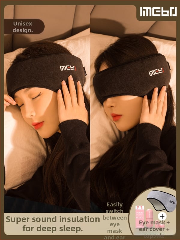 Μάσκα αυτιών για ύπνο – βαμβακερή, με στήριξη στο κεφάλι, 80% μείωση θορύβου, σκίαση και προστασία από θόρυβο