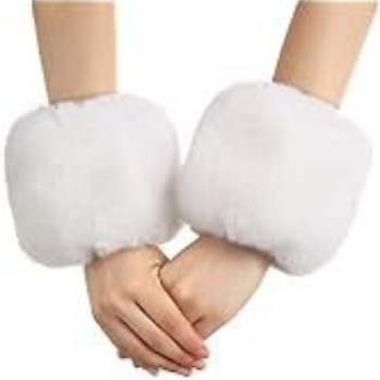 Odrasle rukavne manžete, umjetna zajčeva krzna, baršun, Tie-Dye, zima i jesen