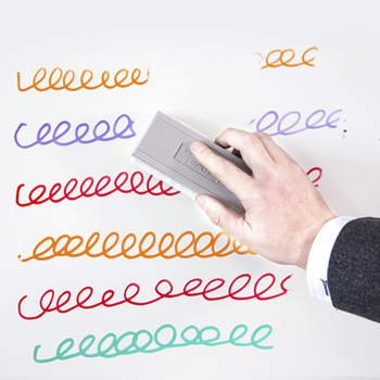 Guma za ploču za bijelu i krednu ploču — stražnja strana od visokodensitetskih vlakana, površina od plastike, uključuje spužvu, Marka: New simplicity