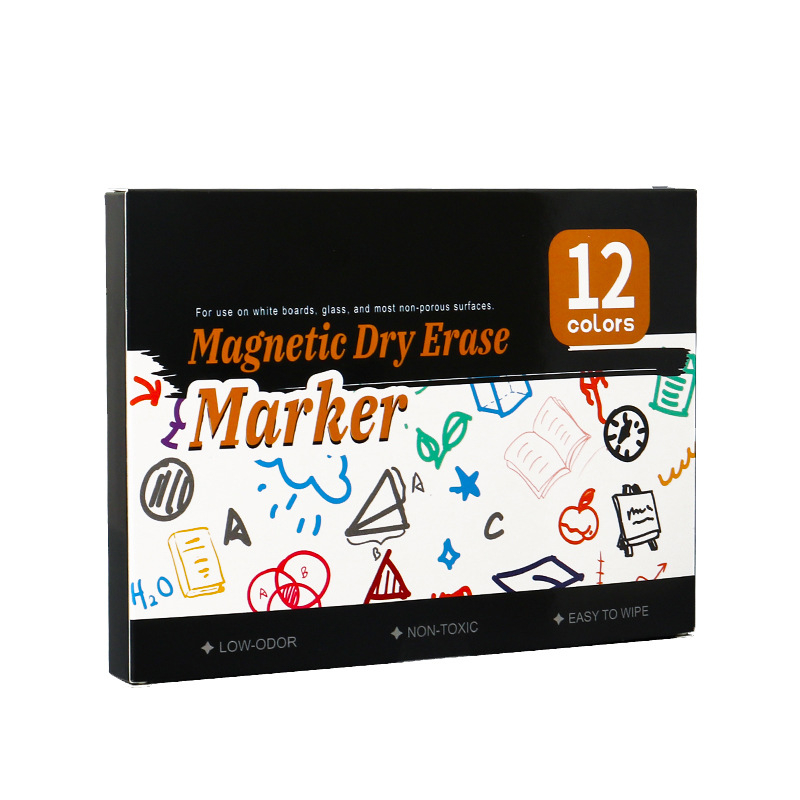 Marker za ploču, model 208, plastično kućište, tiskano logotip, pakirano u kutiji, širina linije 2