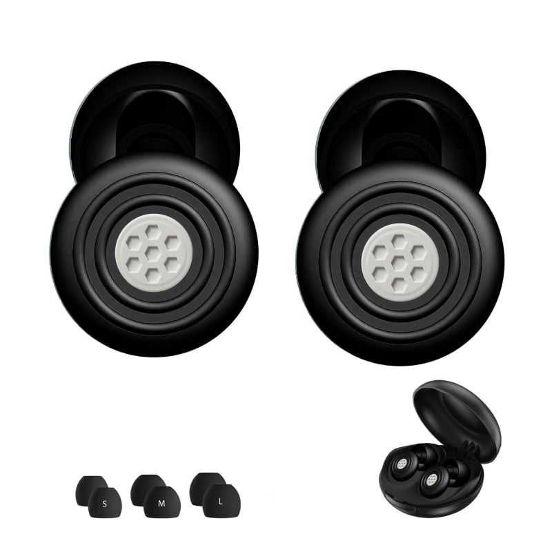 Szilikon alvófülvédők zajcsökkentéssel, NRR 22-35 dB, kerek fejű, munka, tanulás és alvás közben