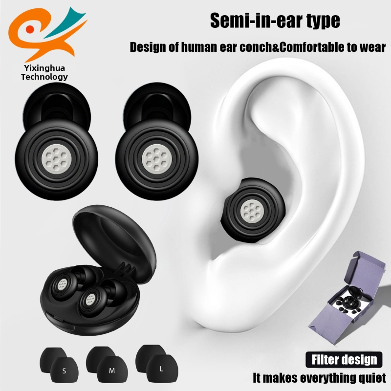 Silicone ušné štuple na spanie, znižovanie hluku, NRR 22-35 dB, guľatý tvar, vhodné pre prácu, štúdium a spanie