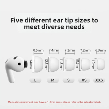 AirPods Pro 3 silikónové krytky do uší – náhradné krytky slúchadiek, 30% zníženie hluku, izolácia zvuku, zlepšenie kvality zvuku