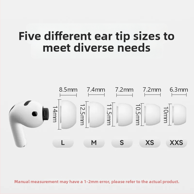 AirPods Pro 3 silikónové krytky do uší – náhradné krytky slúchadiek, 30% zníženie hluku, izolácia zvuku, zlepšenie kvality zvuku