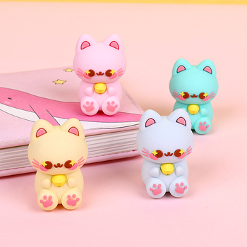 Weibo oštrilo za olovke – silikon, oblik mačke, ručno, model Weibo-71028, 29 g