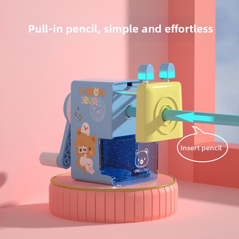 Deli 0642 oštrilica za olovke, plastična, ručno upravljanje, neto težina 160 g