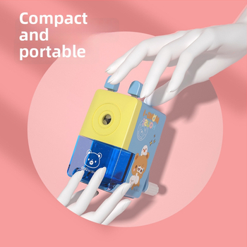 Deli 0642 oštrilica za olovke, plastična, ručno upravljanje, neto težina 160 g